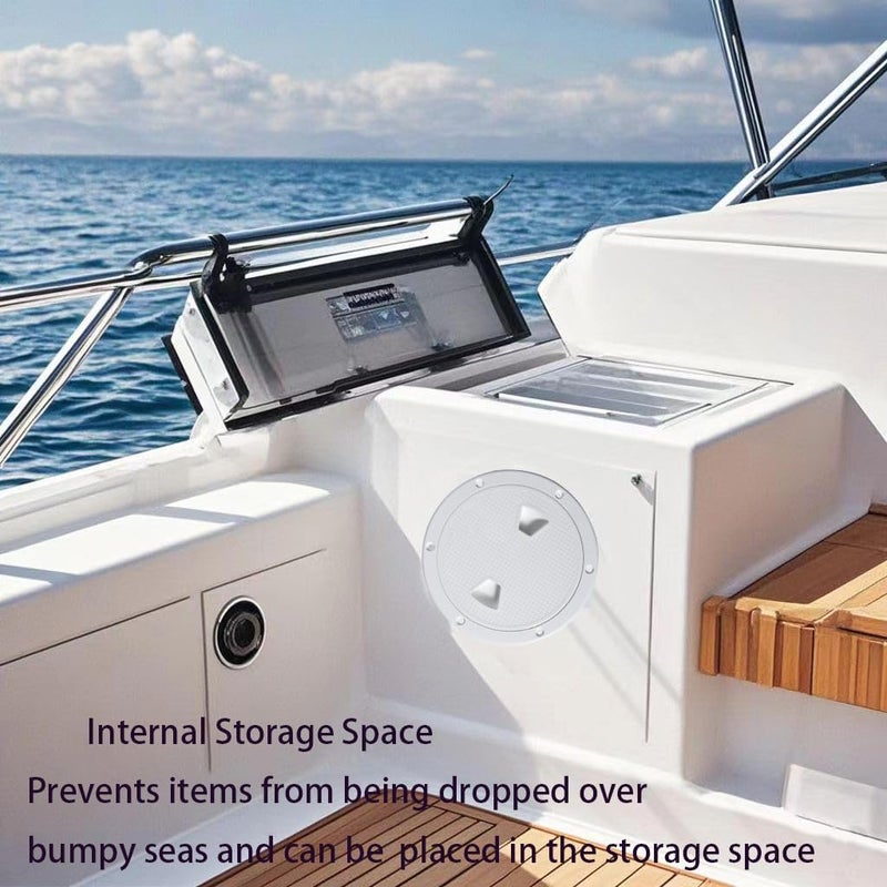 CROSSBODY 2 Pcs Boat Hatch 4" 6" 8" Round Non-Slip Inspection Hatch,Deck Plates for Boats,Detachable Cover, Suitable for Ships, RV, Outdoor Facilities,ABS Plastic,Attached Screw - Image 4